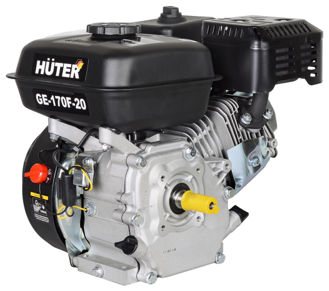Двигатель бензиновый GE-170F-20 HUTER