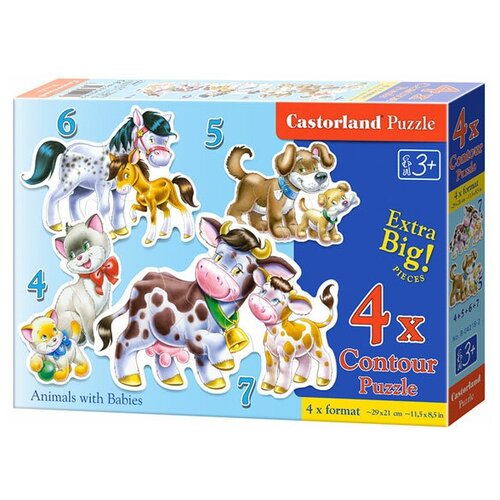 Купить Набор пазлов Castorland Animals with Babies (B-04218)