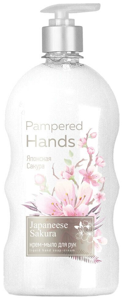 Romax Мыло жидкое Pampered hands Японская сакура, 650 мл, 650 г