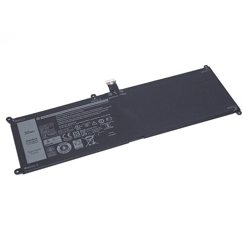 Аккумулятор 7VKV9 для ноутбука Dell Latitude XPS 12 7000 7.6V 30Wh (3940mAh) черный разъем usb type c для ноутбука dell latitude 7275 xps 12 9250