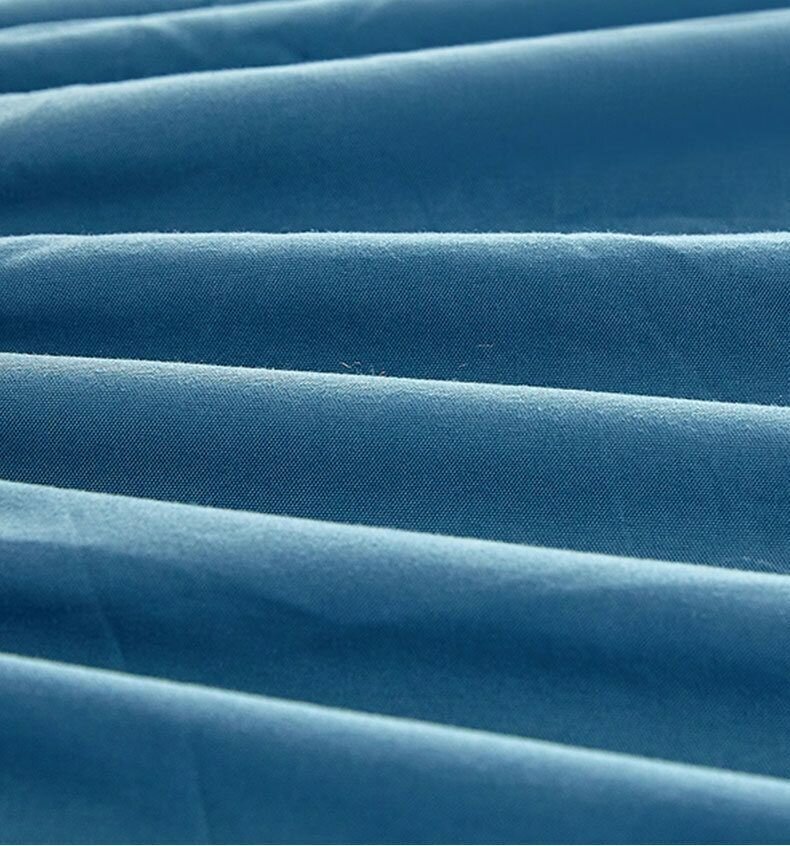 Наматрасник чехол непромокаемый с резинкой по периметру синего цвета 180/200 см - фотография № 5