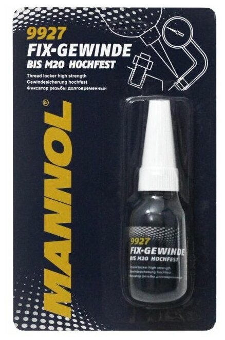 MANNOL Fix-Gewinde Hochfest Фиксатор резьбы красный неразъемный, 10мл, 9927