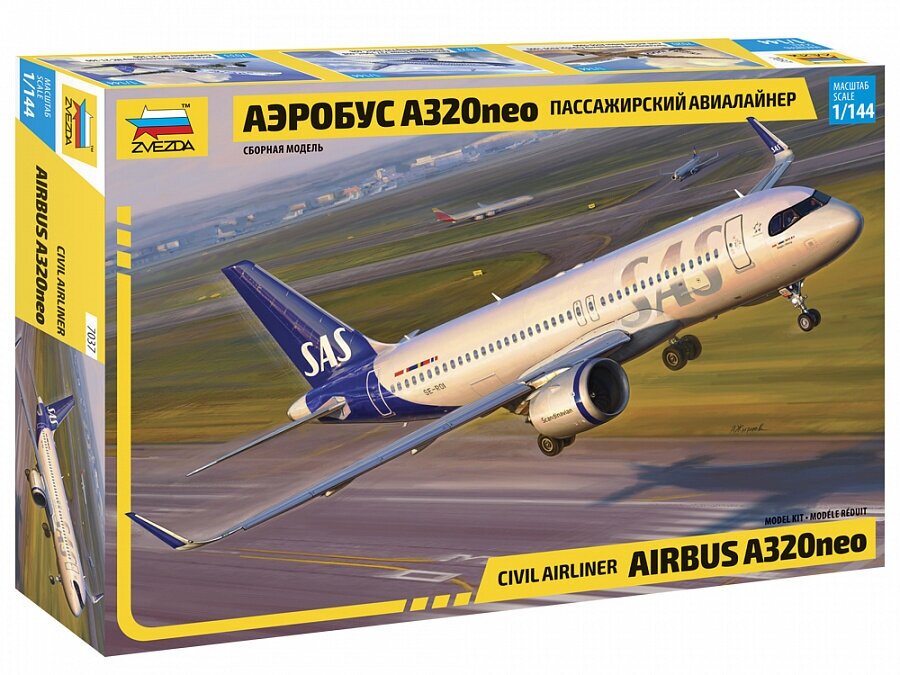 7037 Пассажирский авиалайнер Аэробус A320 Neo