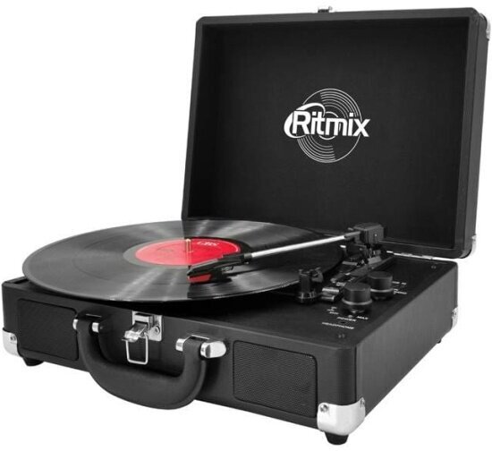 Виниловый проигрыватель Ritmix LP-120B, black