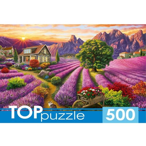 Пазл TOP Puzzle 500 деталей: Романтичный пейзаж Прованса