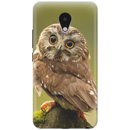 фото Cиликоновый чехол на meizu m5 / мейзу м5 с принтом "сова на дереве" gosso