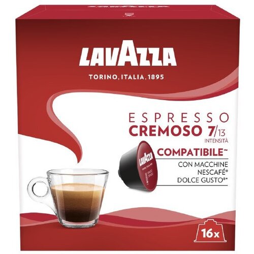 Кофе в капсулах Lavazza Dolce Gusto Espresso Cremoso 16 капсул из арабики.