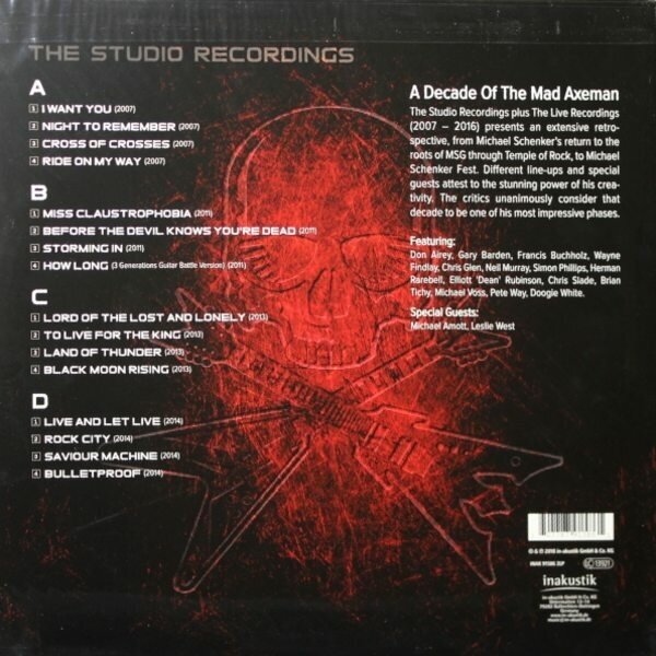 Michael Schenker Michael Schenker - A Decade Of The Mad Axeman (the Studio Recordings) (180 Gr, 2 LP) Inakustik - фото №2