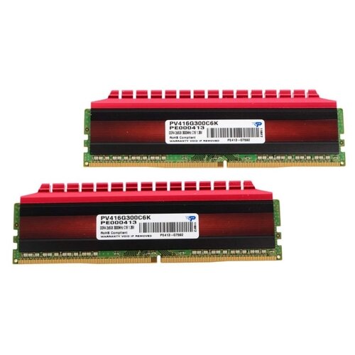 Оперативная память Patriot Memory VIPER 4 16 ГБ 8 ГБ x 2 шт DDR4 3000 МГц DIMM CL16 PV416G300C6K 447200₽