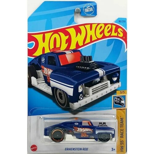 Машинка Hot Wheels коллекционная (оригинал) ERIKENSTEIN ROD синий HKH68 машинка hot wheels коллекционная оригинал ford mustang mach e 1400 темно синий hkh29