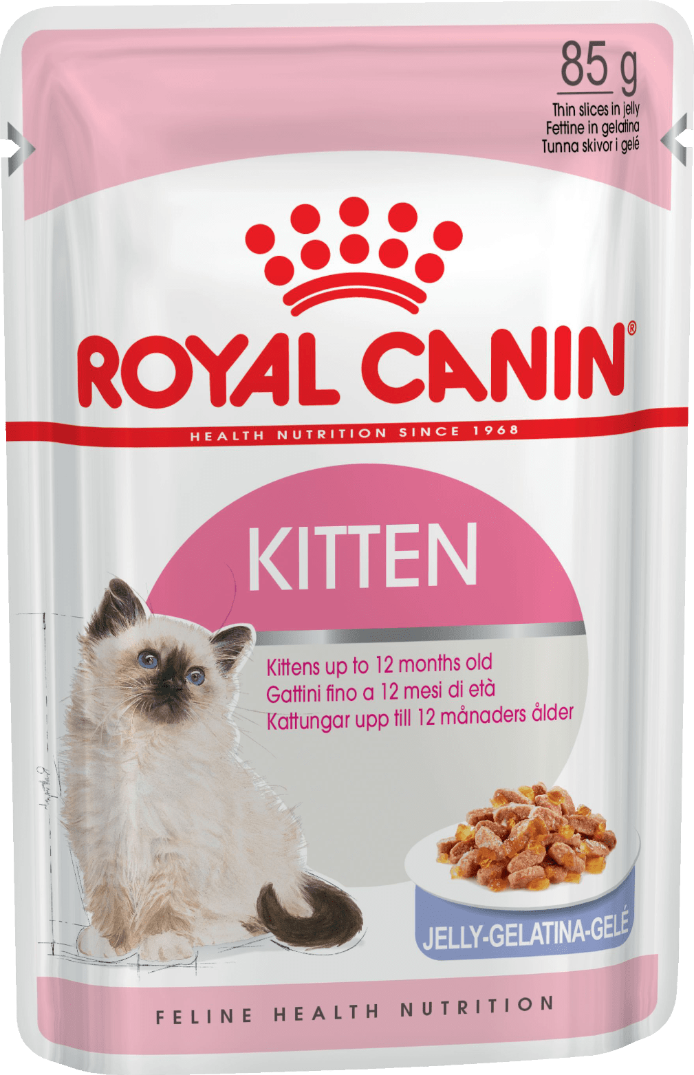 Royal Canin Kitten влажный корм для котят от 4 до 12 месяцев кусочки в желе, 85 г - фото №12