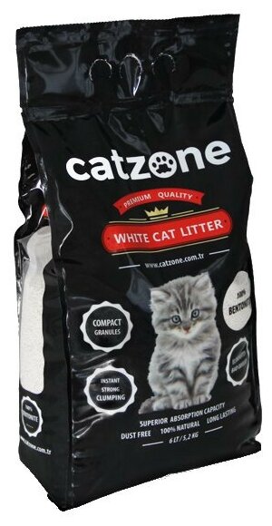 Наполнитель Catzone Compact Natural, 5 кг.