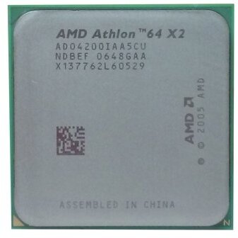 Процессор AMD Athlon 64 X2 4200+ AM2,  2 x 2200 МГц, OEM