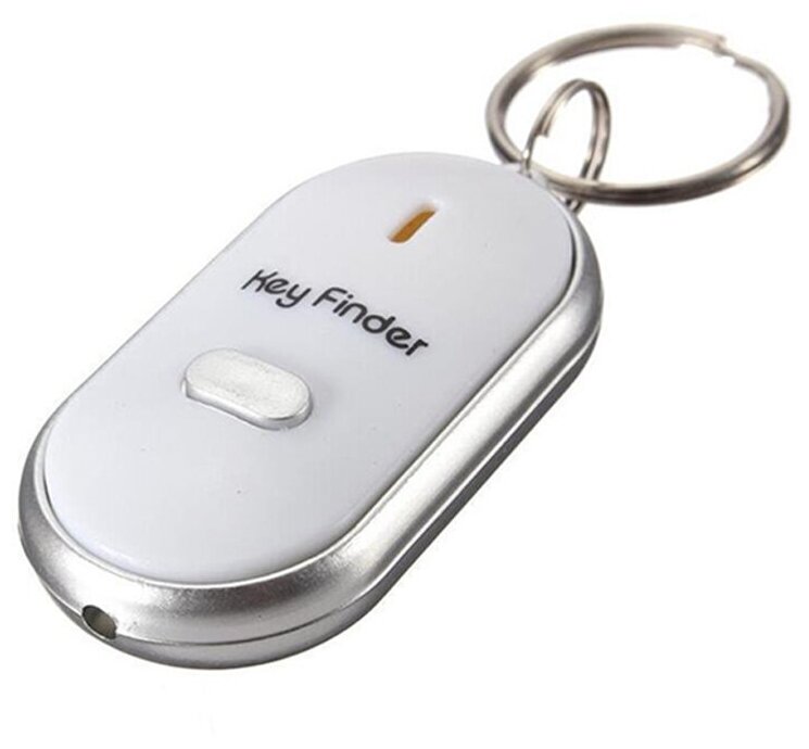 Брелок для ключей с функцией поиска Key Finder белый