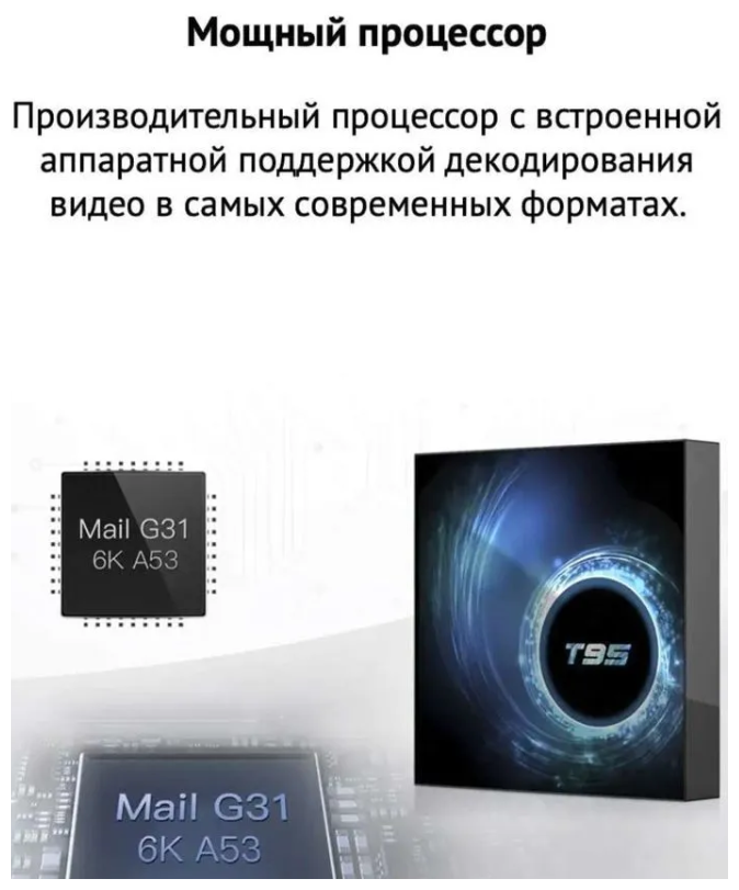 Медиаплеер DGMedia T95 H616 4/64Gb 16890