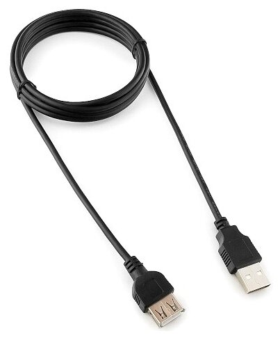 Gembird Cablexpert CC-USB2-AMAF-6B USB 2.0 кабель удлинительный 1.8м AM AF ,черный, пакет