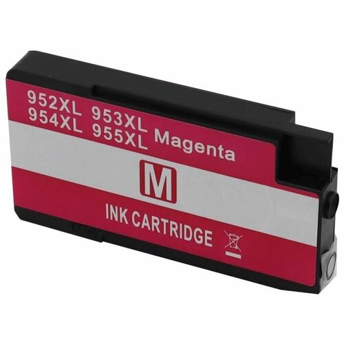 Совместимый картридж HP 953 XL (952XL, 954XL, 955XL) для принтера HP OJP 7740, 8210, 8218, 8710, magenta, пурпурный