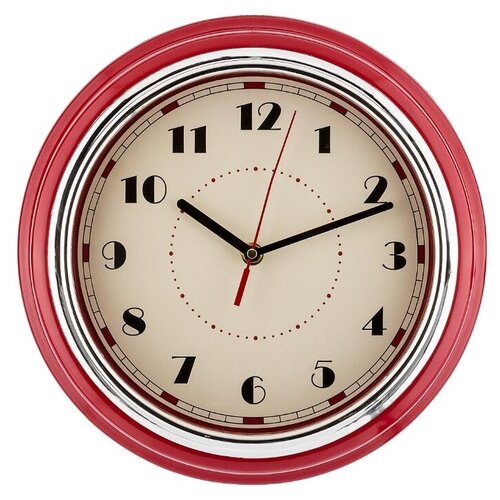 фото Часы настенные кварцевые lefard lovely home (220-353) красный