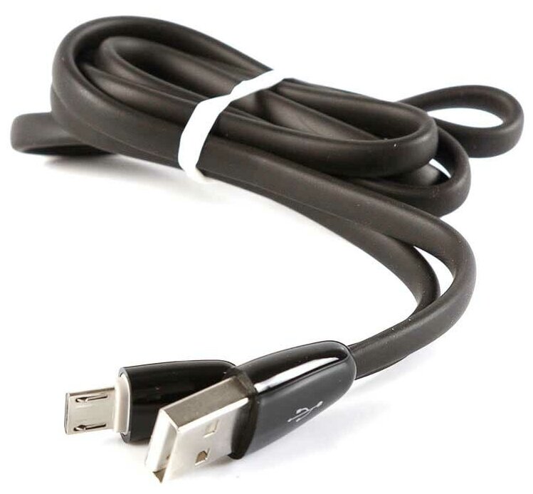 Кабель микро USB PROLEGEND плоский черный 1 м PL1311