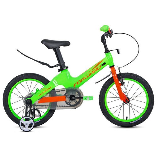 Велосипед 16 FORWARD COSMO 2022 зеленый двухколесные велосипеды forward cosmo 16 2 0 2022