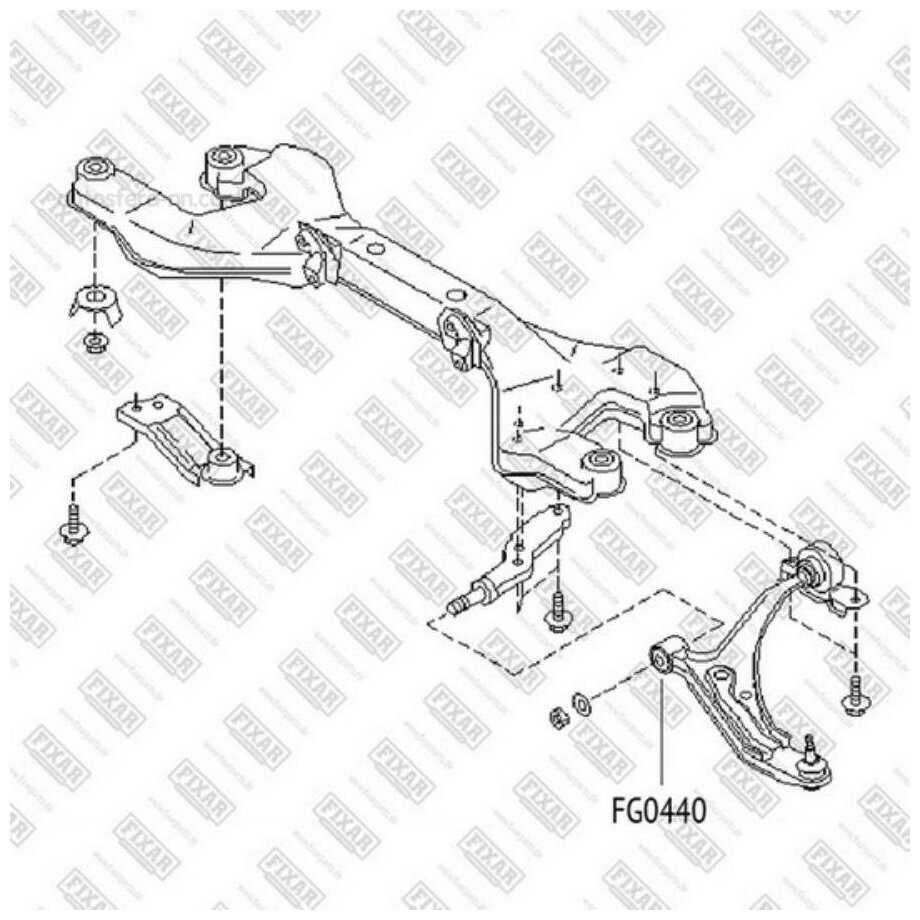 FG0440 FIXAR Сайлентблок рычага подвески