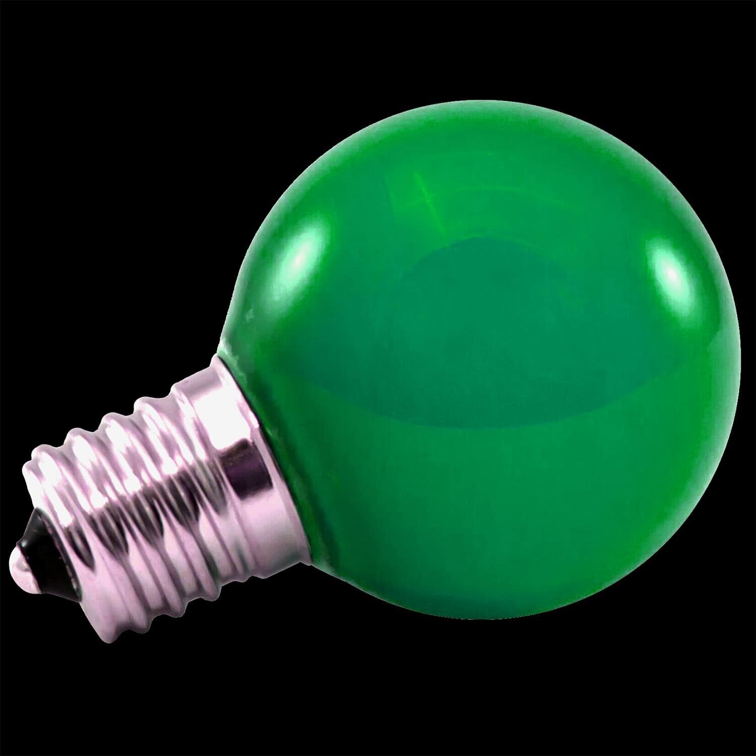 Лампа шар e27 5 LED Ø45мм - зеленая - фотография № 14