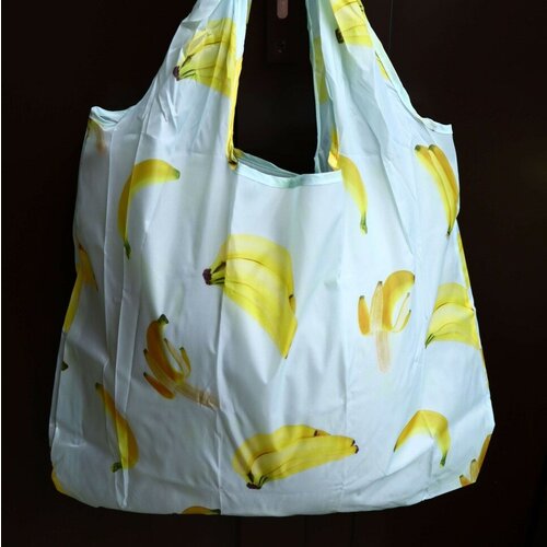 фото Сумка шоппер без бренда, полиэстер, голубой