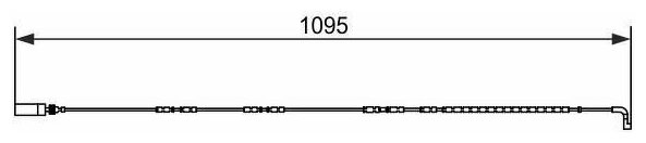 Датчик износа тормозных колодок задний Bosch 1987473069 для BMW 3 series BMW 1 series