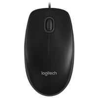 LOGITECH Мышь B100 Corded Mouse - BLACK - USB - B2B. (LRU910003357)