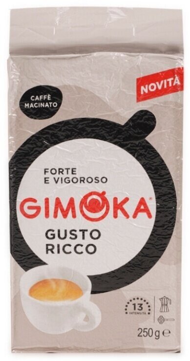 Кофе молотый Gimoka Gusto Ricco 250г Gruppo Gimoka S.R.L - фото №7