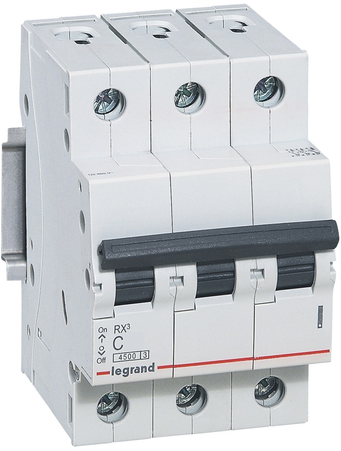 RX3 Автоматический выключатель 3-полюсный 40A 4,5kА (хар-ка С) Legrand, 419712