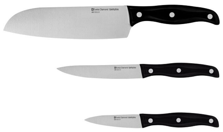 Набор кухонных ножей Swiss Diamond SAMURAI (SNLKSET03)