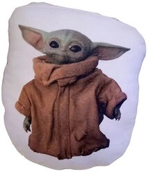 Декоративная подушка игрушка Малыш Йода Грогу из сериала Мандалорец (Baby Yoda Mandalorian)