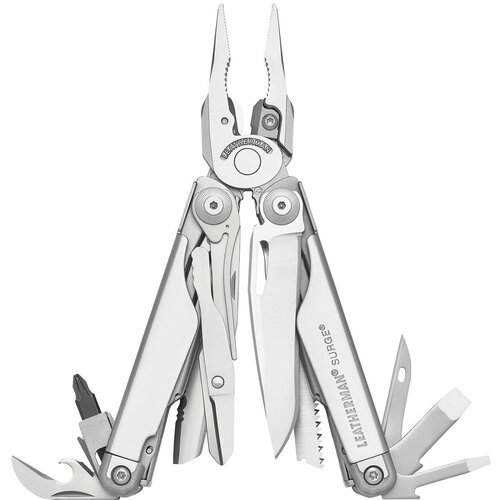 Leatherman Мультитул Surge, 21 иструмент, 11,5 см Stainless, Box, чехол нейлон