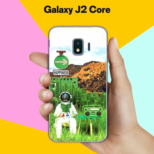 Силиконовый чехол на Samsung Galaxy J2 Core Астронавт 8 / для Самсунг Галакси Джей 2 Кор силиконовый чехол на samsung galaxy j2 core суши из мопсов для самсунг галакси джей 2 кор