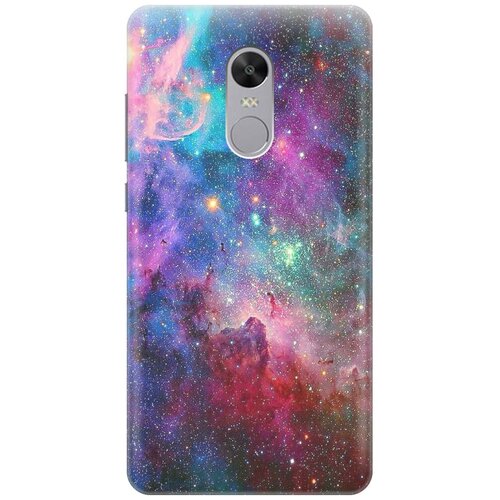 фото Cиликоновый чехол на xiaomi redmi note 4x / сяоми редми ноут 4х с принтом "волшебный космос" gosso