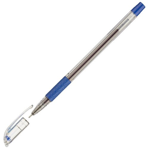 фото Ручка гелевая pentel k405с 0,25мм рез.манж.синий ст. япония 4 штуки