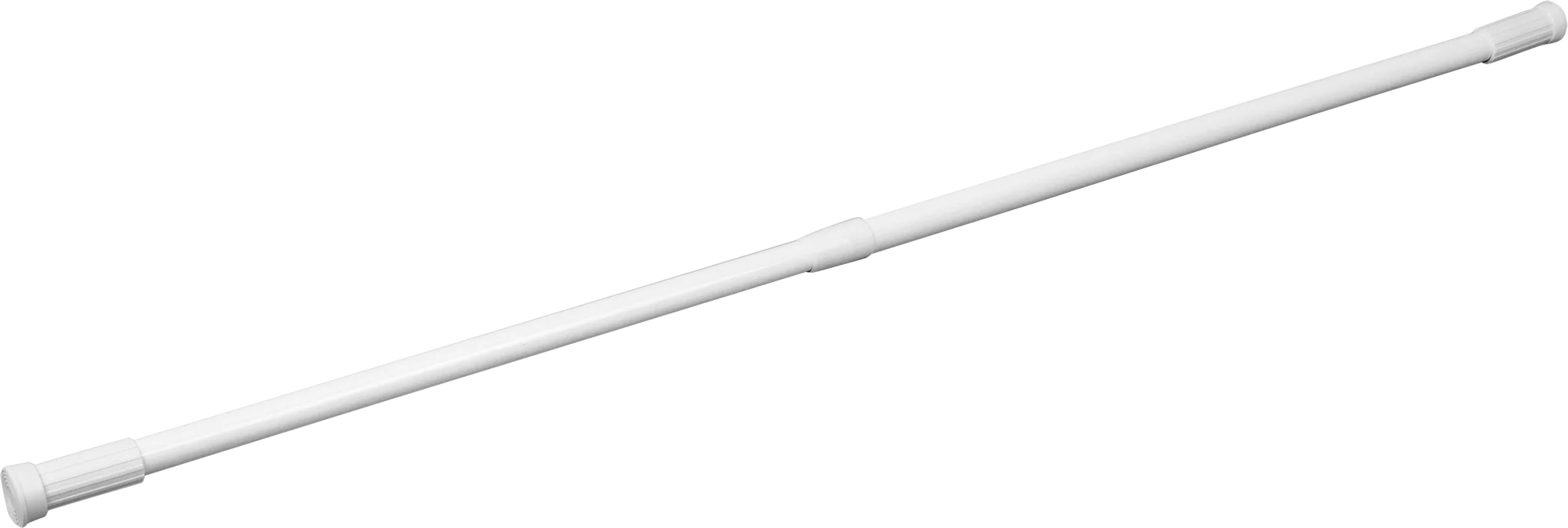 Карниз для ванной Vidage, телескопический, цвет: белый, длина 70-120 см