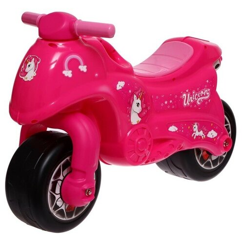 Мотоцикл-каталка Dolu "Мой первый мотоцикл", розовый, пластик, в коробке (2528)