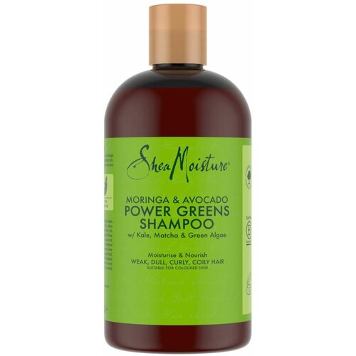 SheaMoisture, Power Greens, шампунь, моринга и авокадо, 384 мл