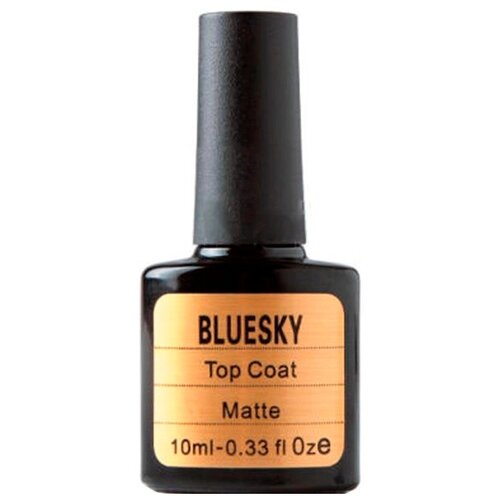 Bluesky Верхнее покрытие Matte Top Coat, прозрачный, 10 мл, 30 г bluesky верхнее покрытие velvet top прозрачный 10 мл