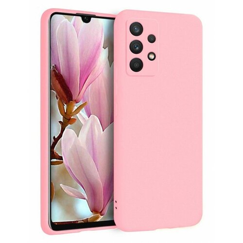 Накладка силиконовая Silicone Cover для Samsung Galaxy A23 A235 розовая чехол книжка fashion case для samsung galaxy a23 a235 оранжевый