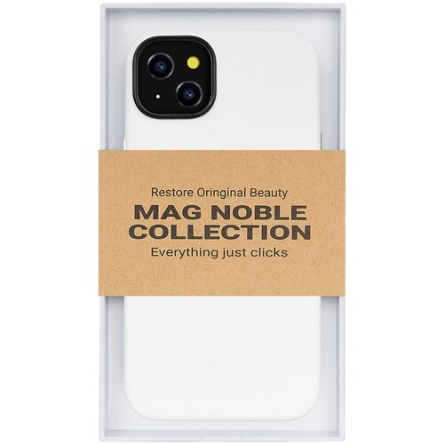 Чехол с MagSafe для iPhone 14 Plus MAG NOBLE COLLECTION-Белый чехол apple iphone 14 plus clear magsafe