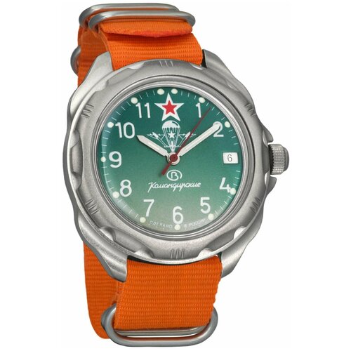 Наручные часы Восток Командирские, оранжевый наручные часы восток командирские механические командирские 811831 orange оранжевый