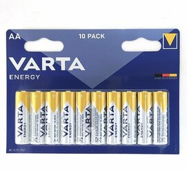 Батарейка (10шт) щелочная VARTA LR6 AA Energy 1.5В