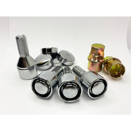 Комплект секретных болтов М12х1,5 52мм/24мм Вращающиеся кольцо 2-ключа