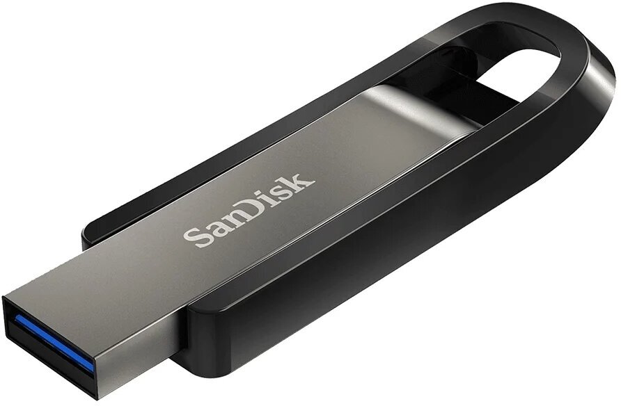 Флешка SanDisk Extreme Go USB 3.2 128 ГБ, 1 шт, серый (SDCZ810-128G-G46)