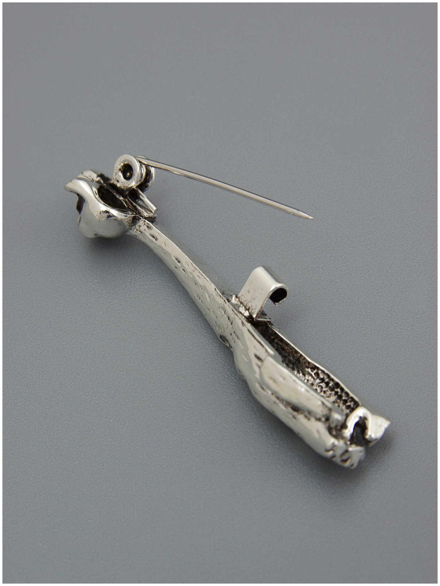 Брошь ЖемАрт, серебристый — фото 1