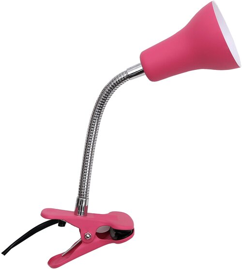 Рабочая лампа настольная Inspire Salta на прищепке, цвет розовый