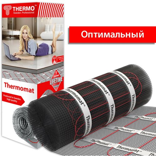 Теплый пол нагревательный мат Thermo Thermomat TVK-130 1 м кв 8258₽